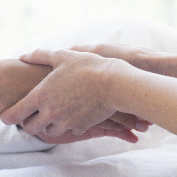 Holding someones hands